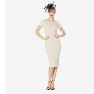 Unique Vintage Short Sleeve Stretch Wiggle dress